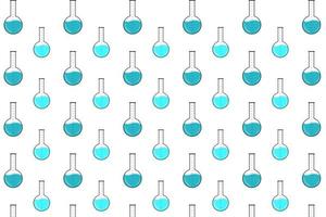 Abstract Chemist Flask Pattern Background vector