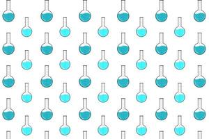 Abstract Chemist Flask Pattern Background vector