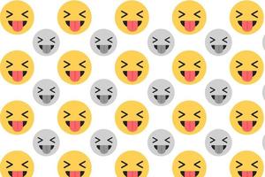 Abstract Face With Tongue Pattern Background vector