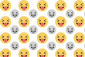 Abstract Face With Tongue Pattern Background vector