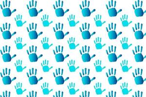 Abstract Hello Gesture Pattern Background vector