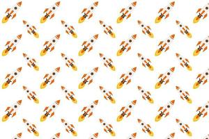 Abstract Rocket Ship Pattern Background vector