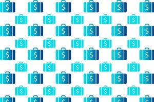 Abstract Business Briefcase Pattern Background vector