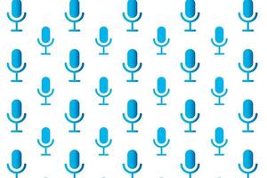 Abstract Simple Microphone Pattern Background vector