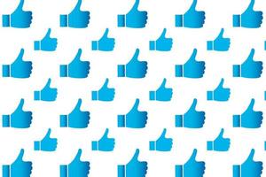 Abstract Thumb Up Pattern Background vector