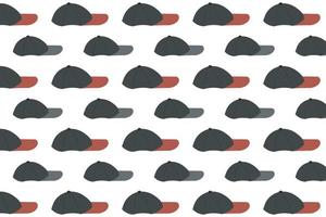 Abstract Cap Side View Pattern Background vector