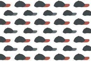 Abstract Cap Side View Pattern Background vector