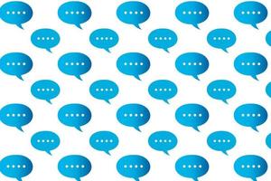 Abstract Speech Bubble Pattern Background vector