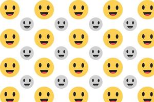 Abstract Smiling Face Pattern Background vector