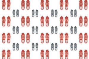 Abstract Sneaker Shoes Pattern Background vector