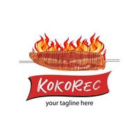 Kokorec vector logo design.