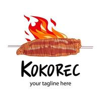 Kokorec vector logo design.