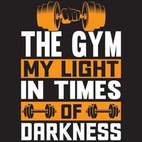 the gym my light in times of darkness vector