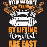 you won't get stronger by lifting things that are easy vector