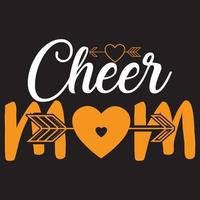 cheer mom t shirt design vector