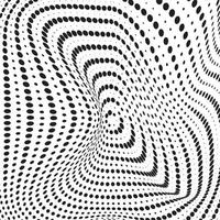 3D abstract monochrome background with dots pattern vector design, technology theme, dimensional dotted flow in perspective, big data, nanotechnology.