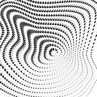 3D abstract monochrome background with dots pattern vector design, technology theme, dimensional dotted flow in perspective, big data, nanotechnology.