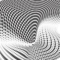 3D abstract monochrome background with dots pattern vector design, technology theme, dimensional dotted flow in perspective, big data, nanotechnology.