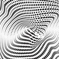 3D abstract monochrome background with dots pattern vector design, technology theme, dimensional dotted flow in perspective, big data, nanotechnology.