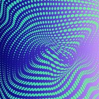 3D abstract monochrome background with dots pattern vector design, technology theme, dimensional dotted flow in perspective, big data, nanotechnology.