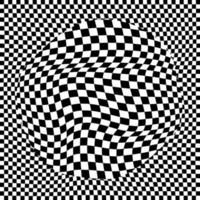 3D abstract monochrome background with squares pattern vector design, technology theme, dimensional dotted flow in perspective, big data, nanotechnology.