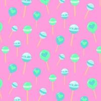 Seamless pattern with lollipops chupa-chups. vector