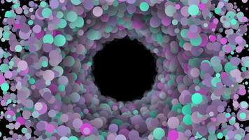 zoom de burbuja de partículas video