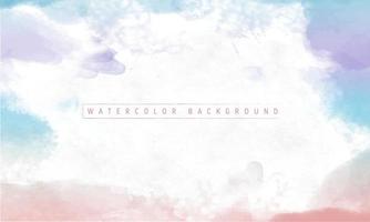 Soft colorful watercolor textured Illustration background vector