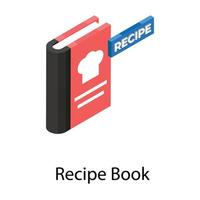 conceptos del libro de recetas vector