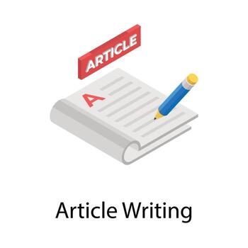 Article Writing Concepts vector