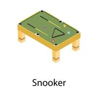 Trendy Snooker Concepts vector