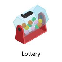 Trendy Lottery Concepts vector