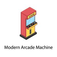 juego de arcade moderno vector