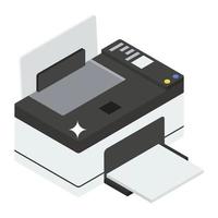 Trendy Printer Concepts vector