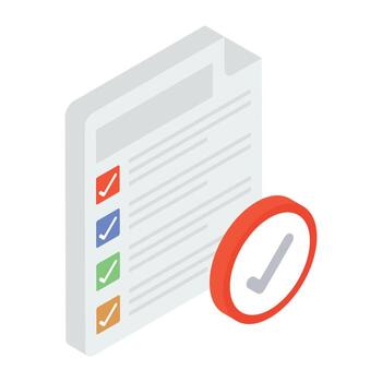 conceptos de lista de tareas pendientes vector