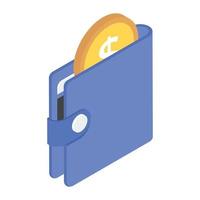 Coins Wallet Concepts vector