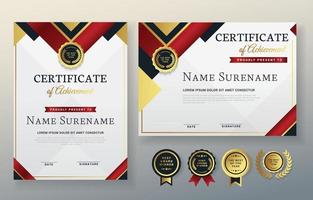 Certificate Award Formal Template vector