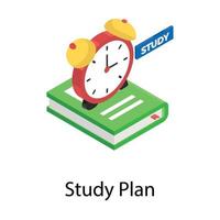 Study Plan Concepts vector