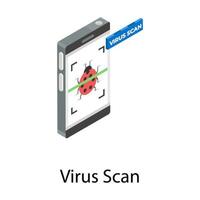 Virus Scan Concepts vector