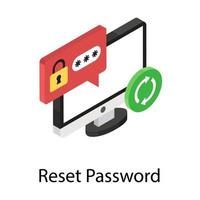 Reset Password Concepts vector