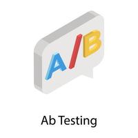 AB Testing Concepts vector