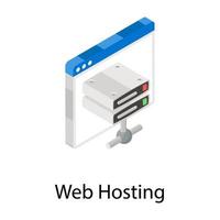 Web Hosting Concepts vector