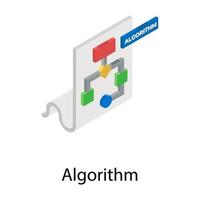 Trendy Algorithm Concepts vector