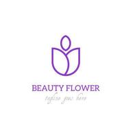 luxury beauty beauty flower logo spa salon cosmetic brand. circular flower and leaf logotype - vector