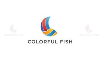 fish logo design vector