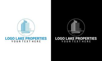 building hotel construction residence vector logo template