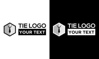 black tie vector logo template business box