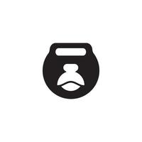 vector de diseño de logotipo de club de gimnasio de gorila