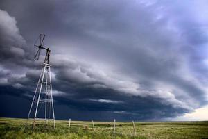 pradera nubes de tormenta canadá foto