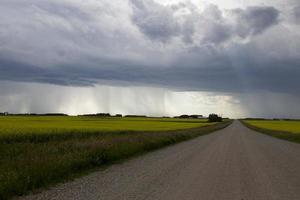 pradera nubes de tormenta foto